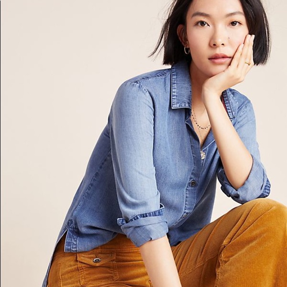 Cloth & Stone Chambray Denim Shirt XS